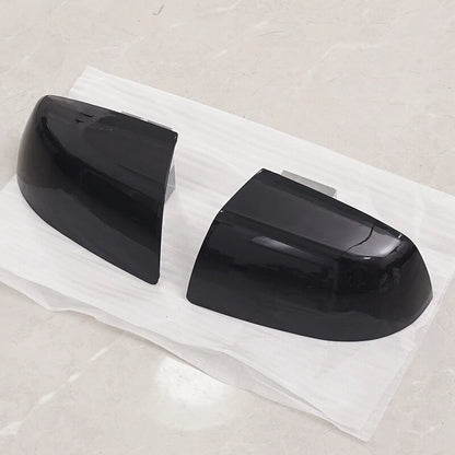 2 x Gloss Black Side Wing Mirror Covers for Ford Focus (2005-2008)
