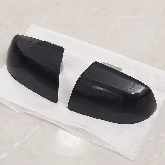 2 x Gloss Black Side Wing Mirror Covers for Ford Focus (2005-2008)