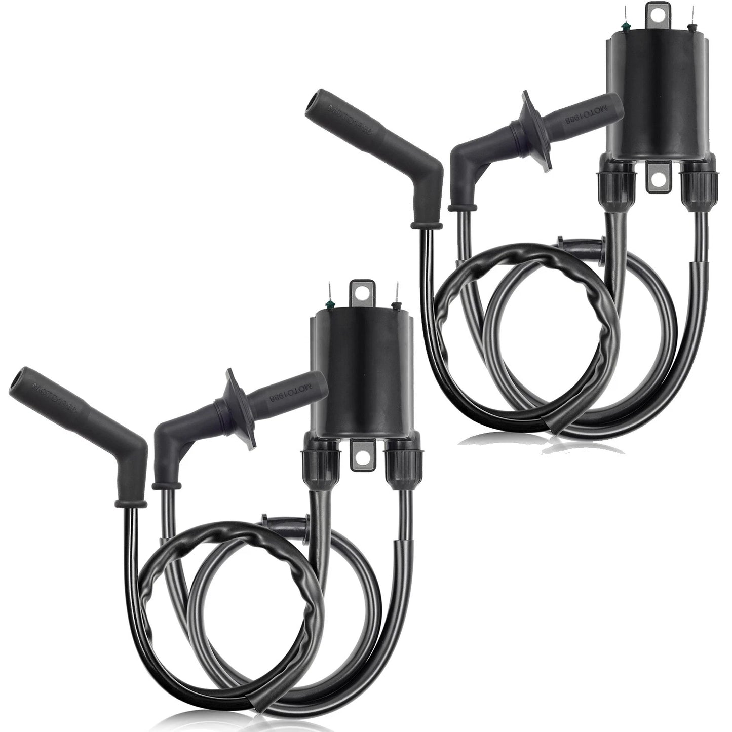 2 x Ignition Coils W/ Caps for HONDA Shadow Aero 1100 VT1100C3 (1998–2002)