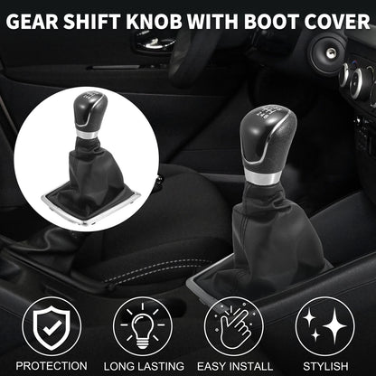 6 Speed Manual Gear Shift Knob & Cover for Ford Focus MK2 (2005-2012)
