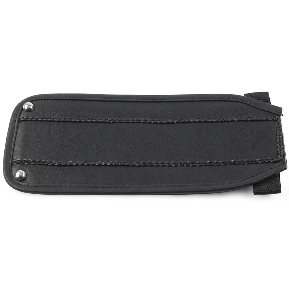 Black PU Leather Gas Tank Panel Bib for Harley Electra Glide FLH