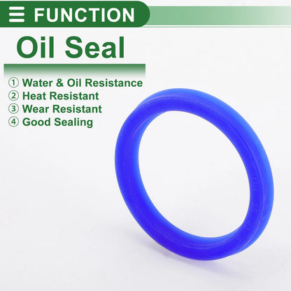 Oil Seal 35x43x5mm 5 Pcs TPU Blue Seal Ring Rotary Shaft for Make Model