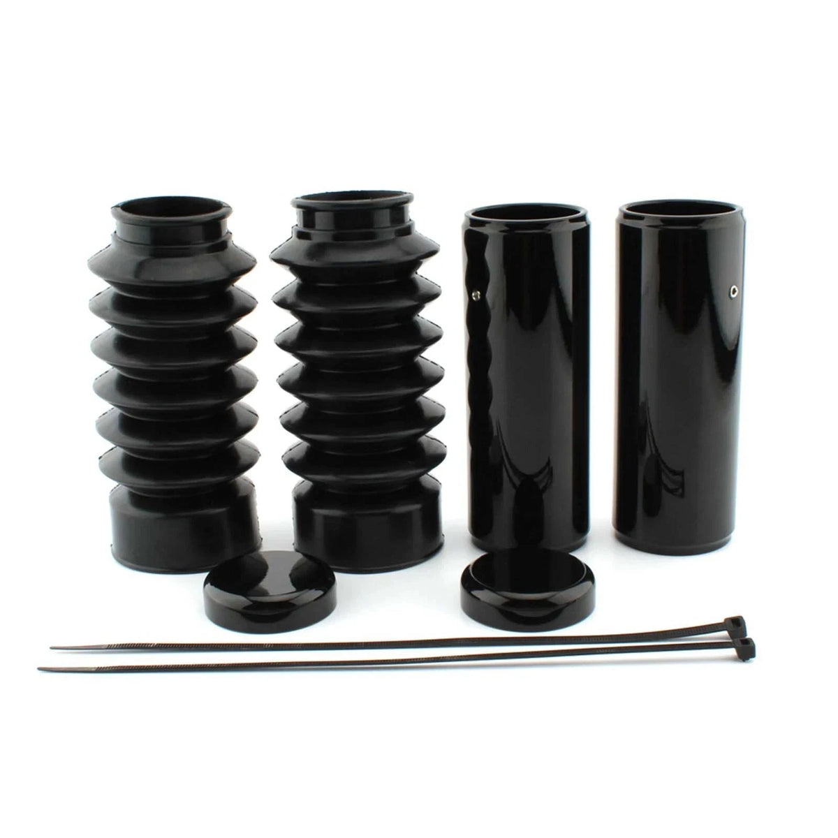 Black Full Fork Cover Kit for Harley Davidson Sportster X48 Forty-Eight (16-23)