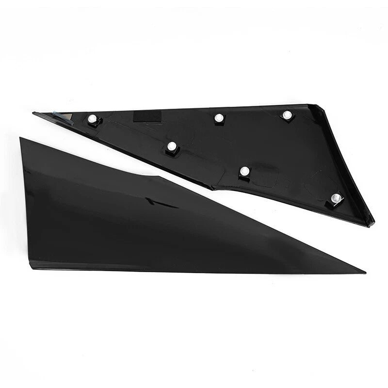 Black Rear Quarter Triangle Moldings Covers for Toyota Prius (2016-2022)