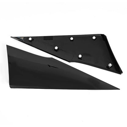 Black Rear Quarter Triangle Moldings Covers for Toyota Prius (2016-2022)