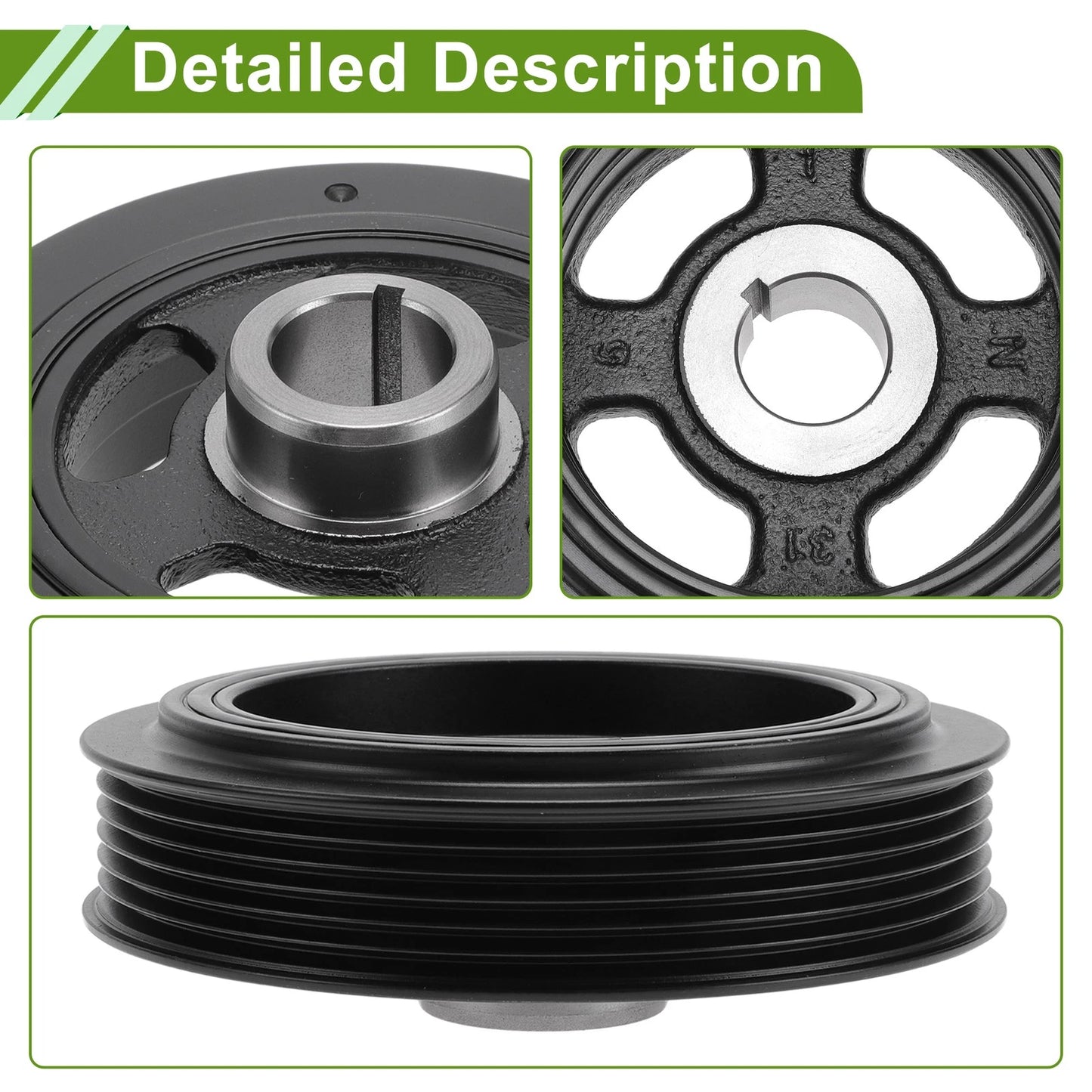 Harmonic Balancer Crankshaft Pulley for Toyota Matrix (2003-2008)