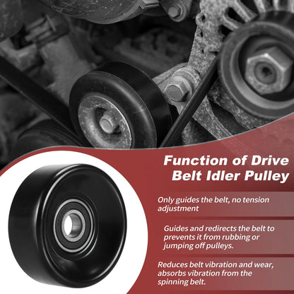 Accessory Drive Belt Idler Pulley for Dodge Ram 1500 2500 3500 Jeep