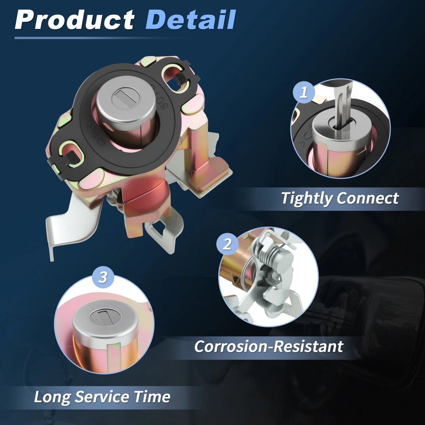 Tailgate Lock Cylinder w/ Keys for Toyota Camry (2007-2011)