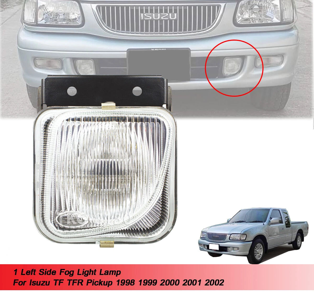 Fog Light Lamp for Isuzu TF TFR Ute(1998-2002)
