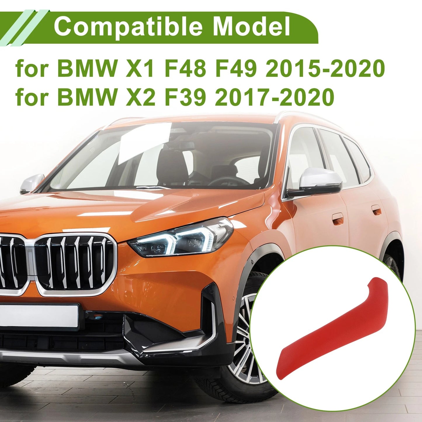 Door Handle Trim Cover for BMW X1 F48 F49 (2015-2020) - Red