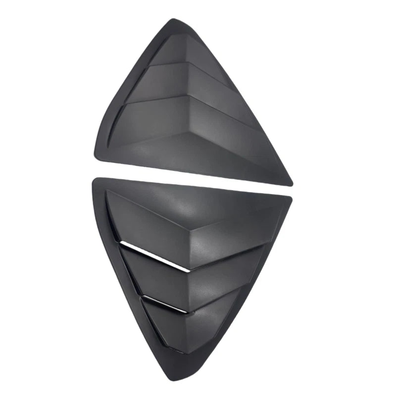 Matte Black Rear Side Window Shutters Louvers Trim for Mazda CX-5 (2017–2021)