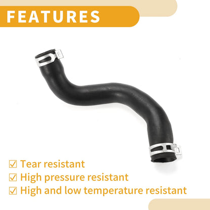Radiator Hose for Ford Focus III Saloon 2014-2020 Rubber Black