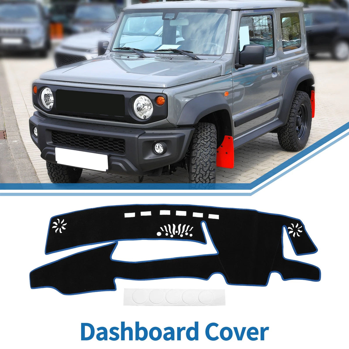 Dashboard Cover Mat for Lexus ES 300h 2021-2023 Sun Protector Pad Black Blue