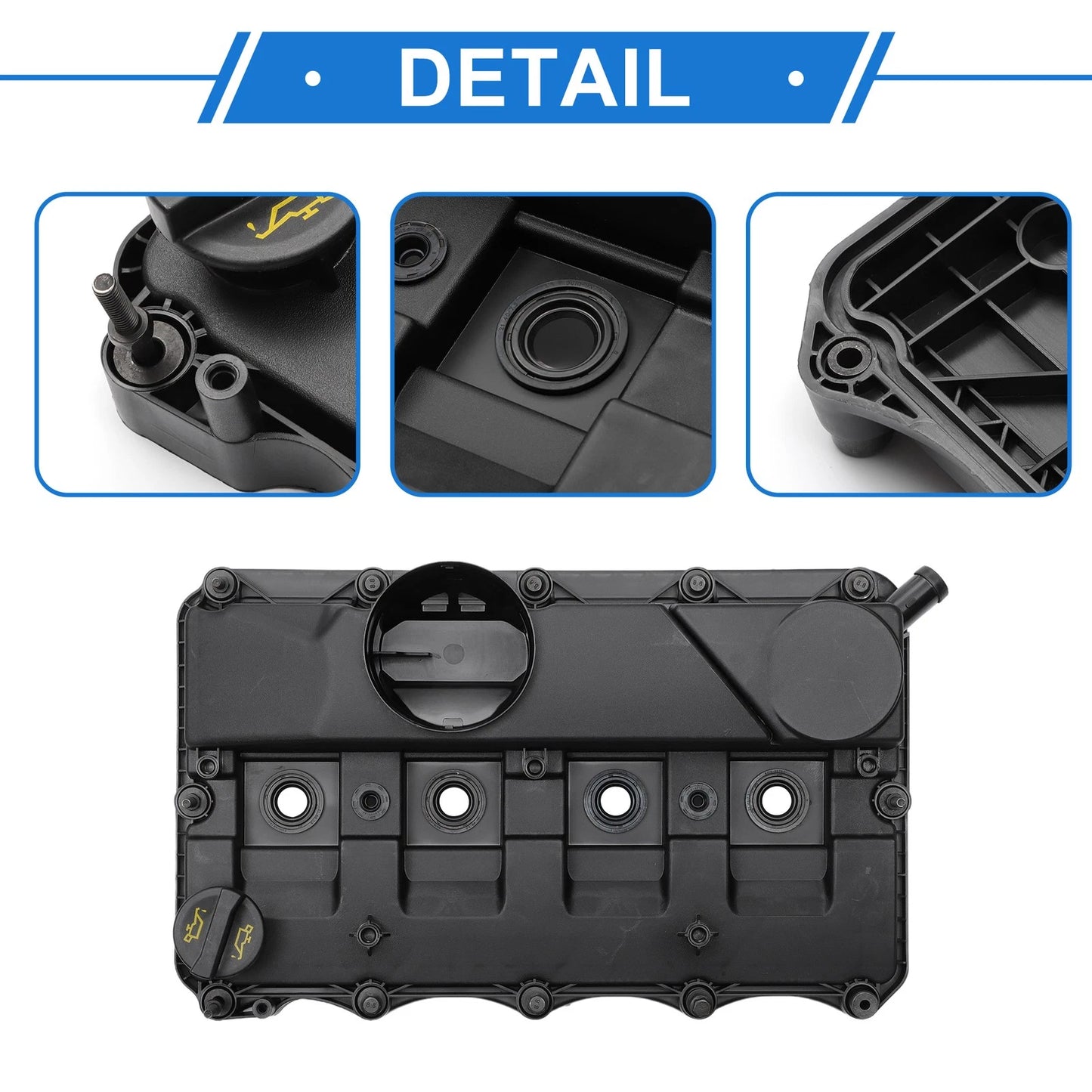 Front Engine Valve Cover & Gasket for Peugeot Boxer (2006-2011) 1 Set