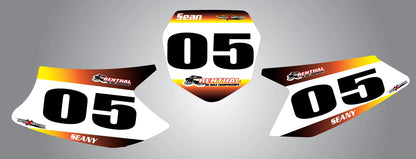 Custom Number Plates  Stickers Decals for Suzuki DRZ 70