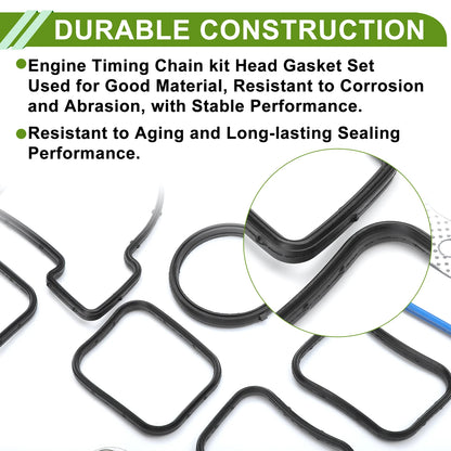 Engine Timing Cover Gasket Set for Dodge Durango 4.7L (2004-2007)
