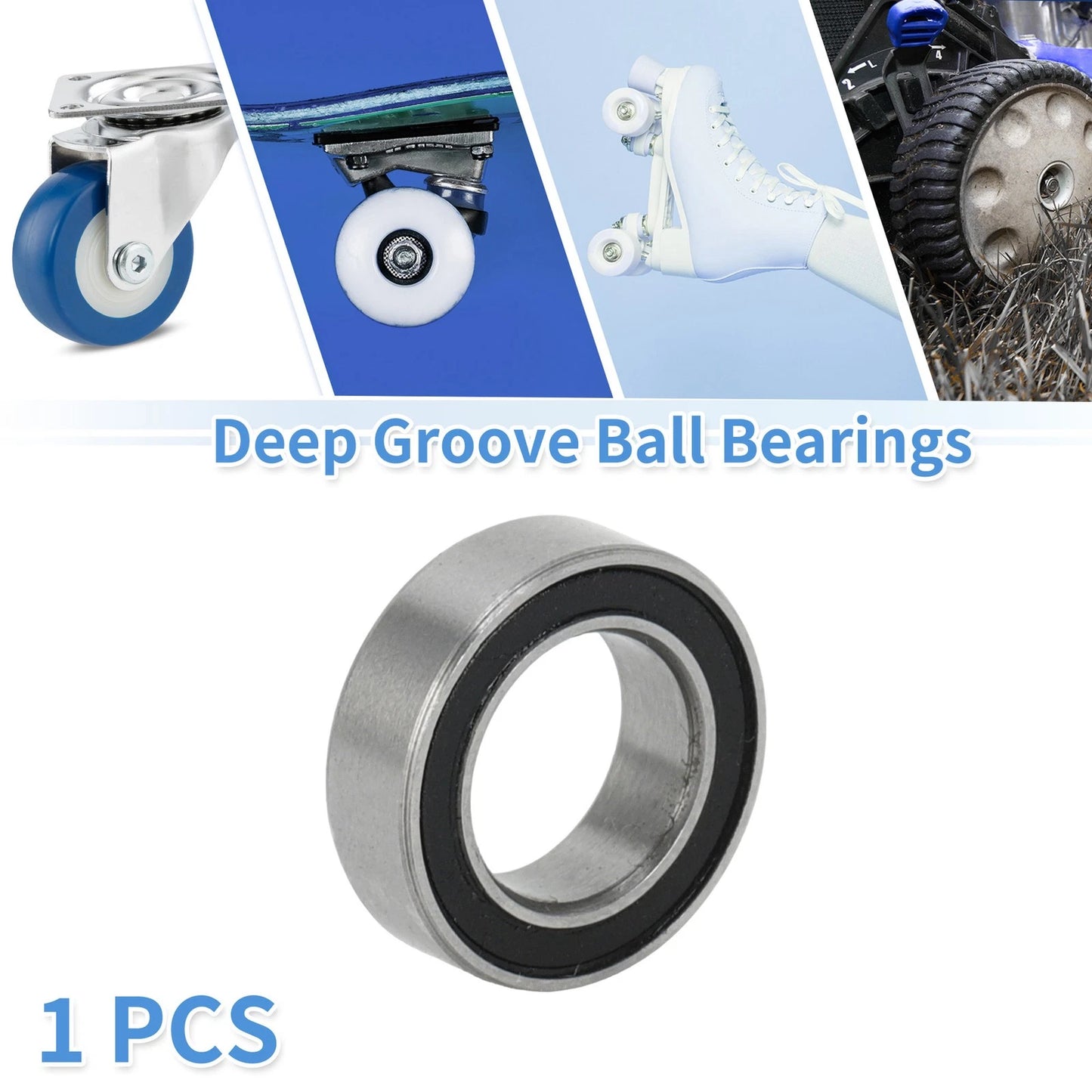 Deep Groove Ball Bearings 6x10x3mm 1 Pc for Scooter Skateboard