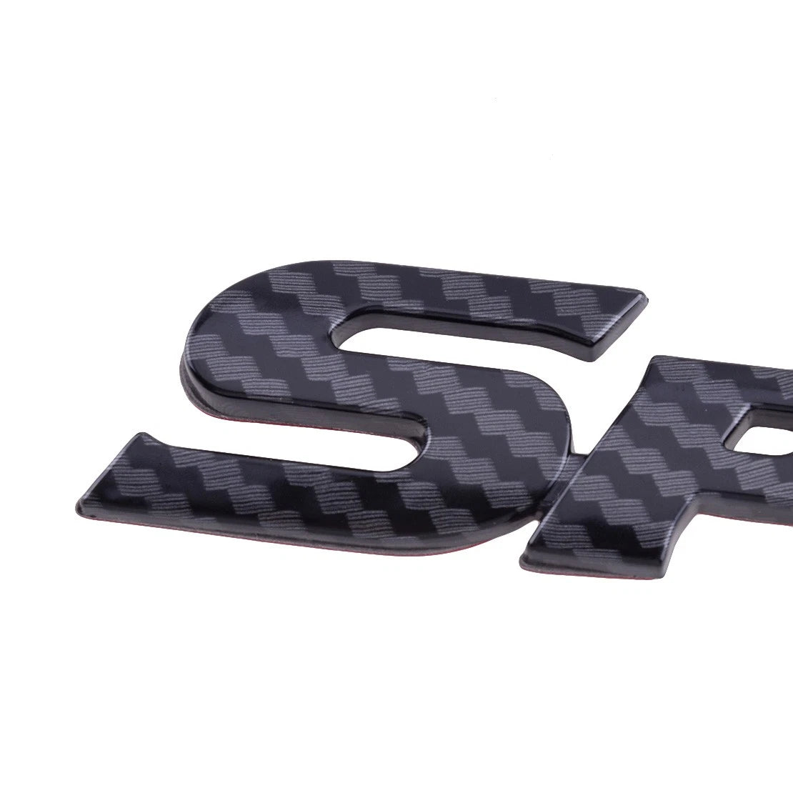 Carbon Fiber Style SPORT Logo Emblem Badge Sticker for Universal Sk (N/A)