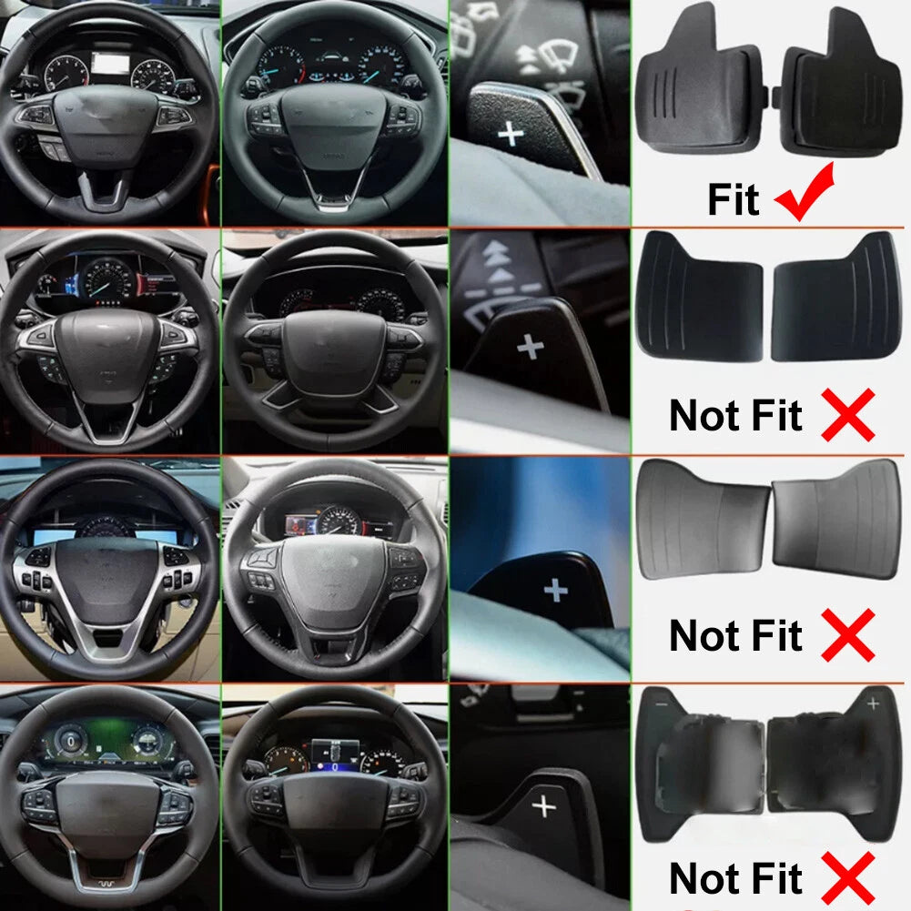 Steering Wheel Shifter Paddle Extensions for Ford Focus EcoSport Escape Kuga (2012-2023)