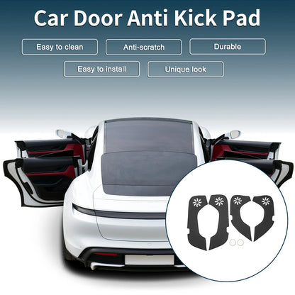 Anti Kick Pad Sticker Protector for Infiniti QX50 (2018-2024) Black 1 Set