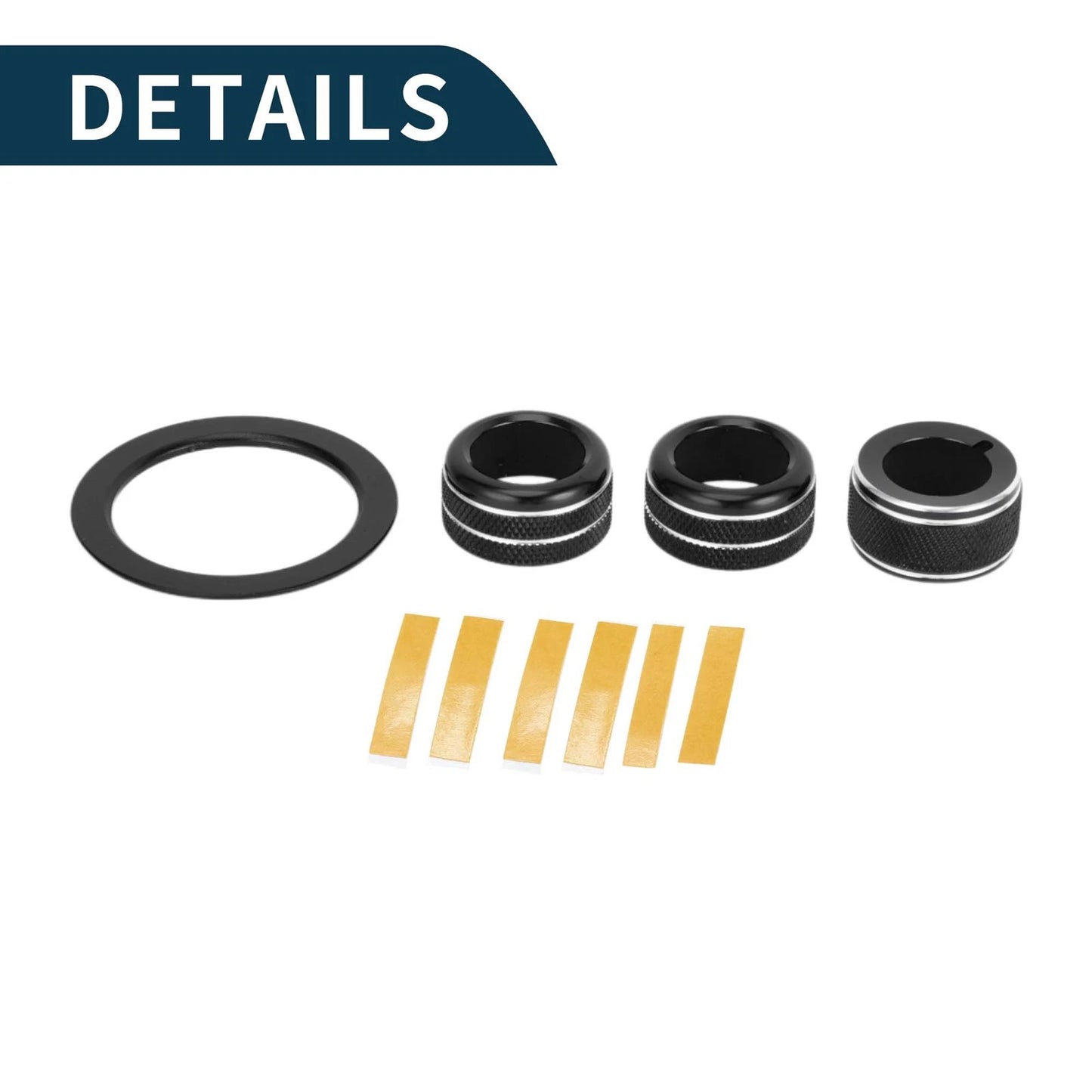 Engine Start Mirror Knob Covers for Subaru WRX (2022-2023) - 4 Pcs Black