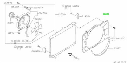 Radiator Fan Shroud for Nissan 300ZX Fairlady Z Z32 Non Turbo (1989–2000)