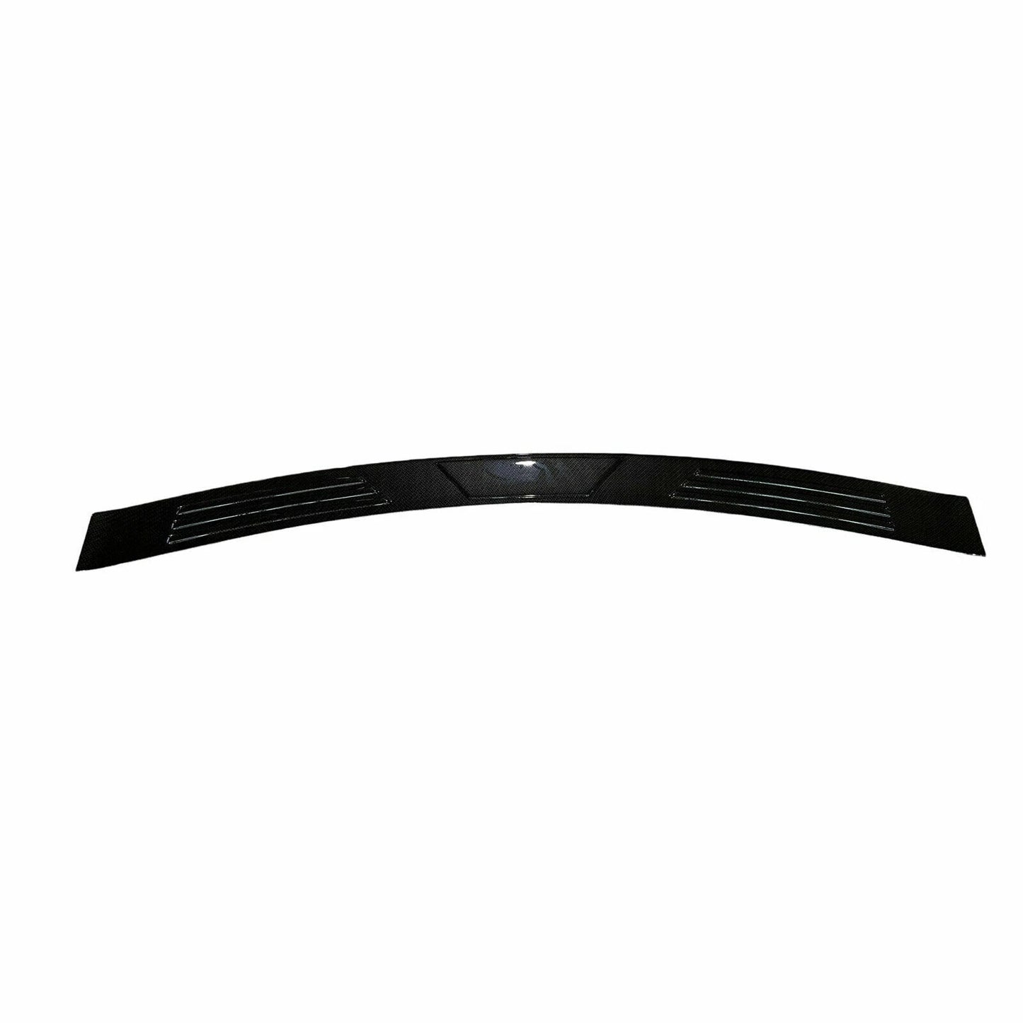Carbon Fiber Black Rear Bumper Step Scuff Plate for Isuzu MUX (2017-2020)