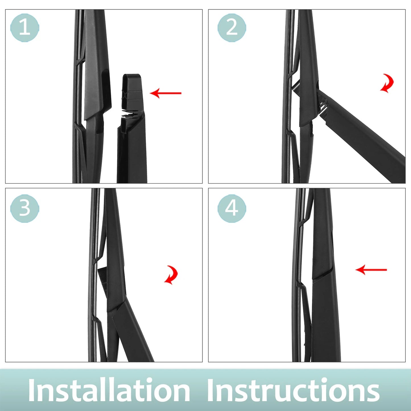 Rear Wiper Blade Arm Set for Volvo V70, XC70 (2001-2007)