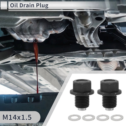 Engine Oil Drain Plug M14x1.5 1.08" Height for Car & Motorcycle