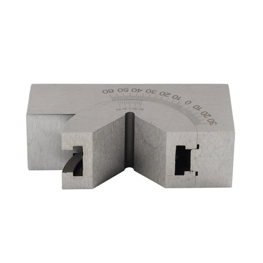 Adjustable Angle V Block Precision Gauge for Micro Milling Setup + Wrench