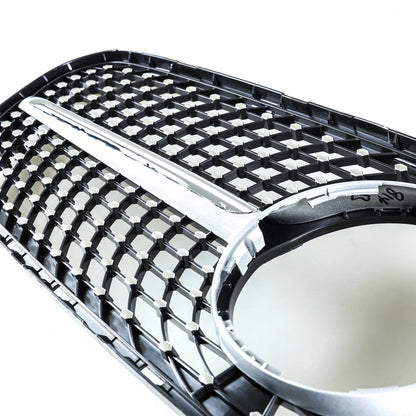 Silver Diamond Slats Front Grille for Mercedes Benz GLA-Class (2017-2020)