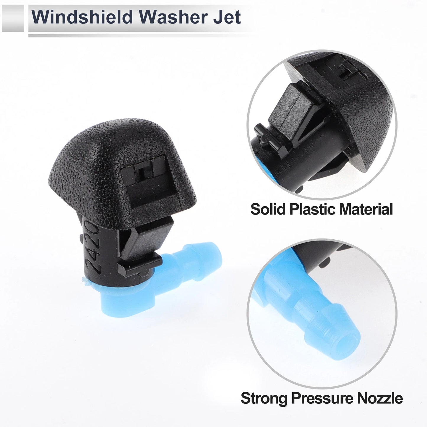 Windshield Washer Nozzle & 6 x Hose Connectors for Honda