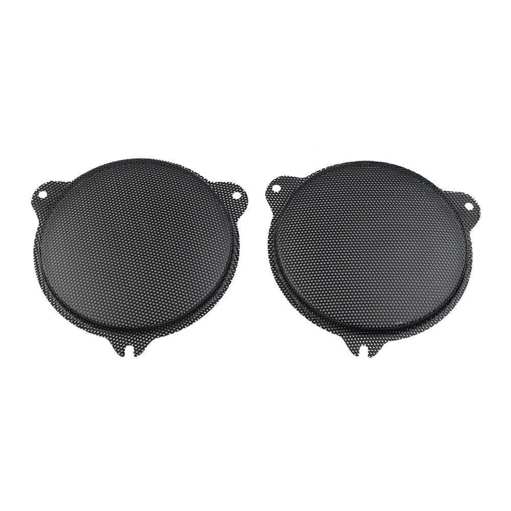 Black Front Mesh Speaker Grills for Harley Davidson Electra Glide (2014-2018)