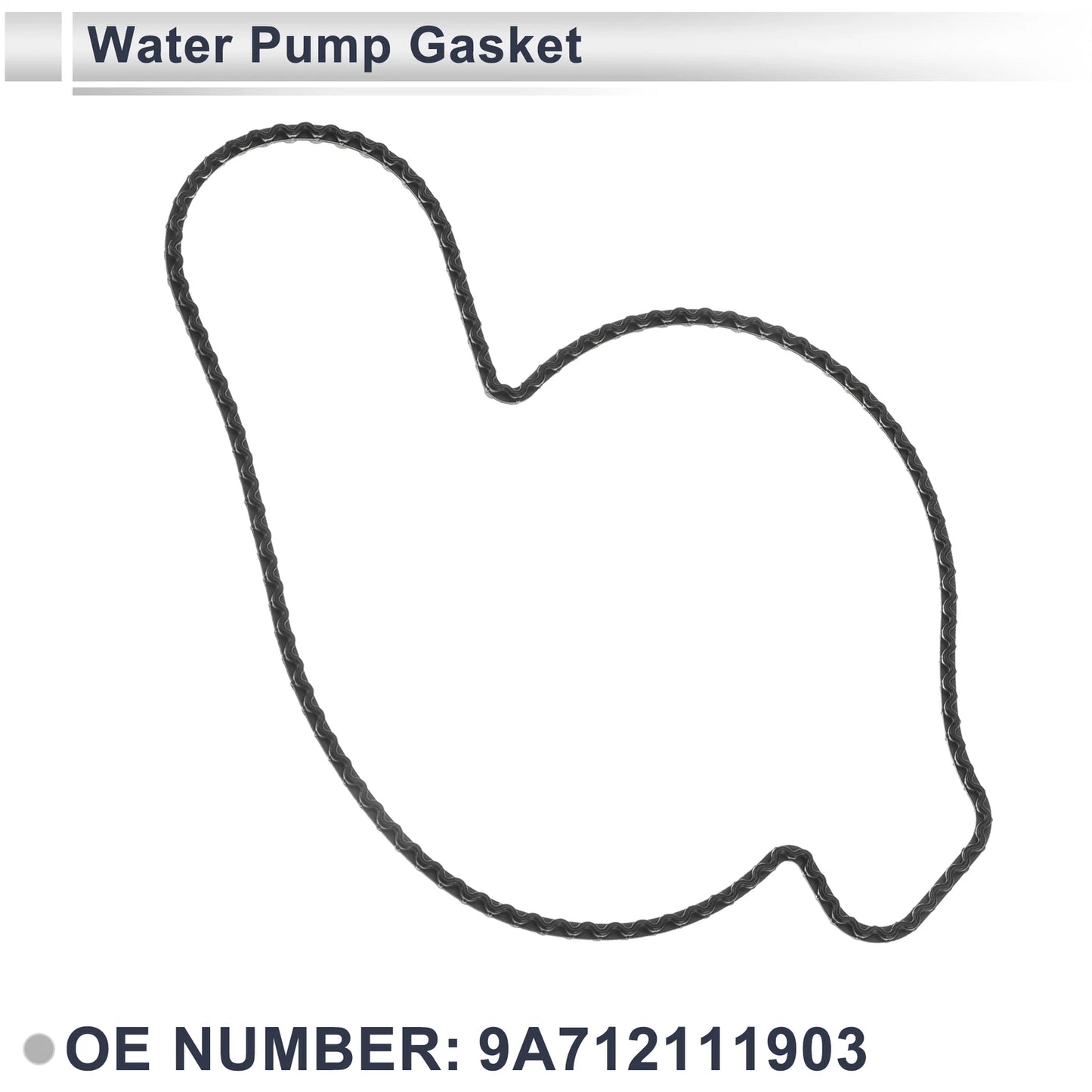 Water Pump Gasket for Porsche Cayenne Rubber 1Pc (2019 - 2024)