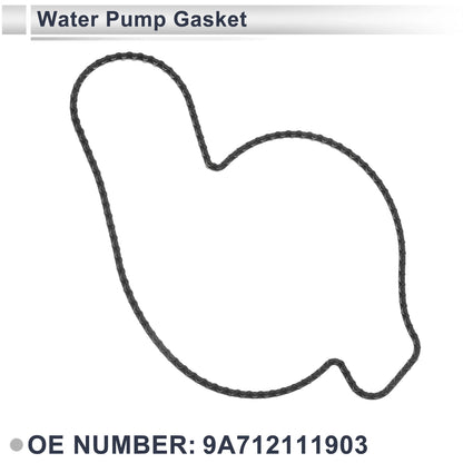 Water Pump Gasket for Porsche Cayenne Rubber 1Pc (2019 - 2024)