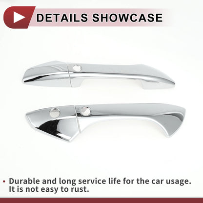 Car Door Handle Cover Set for Honda Accord (2008-2012) Silver Tone ABS