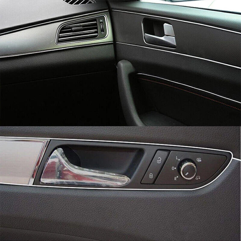 10M Silver Car Interior Edge Gap Line Moulding Trim for Auto