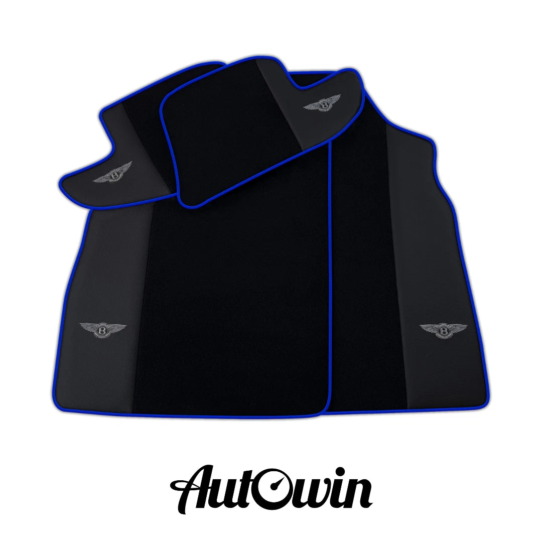AutoWin Black Floor Mats for Bentley Continental GTC (2011-2018)