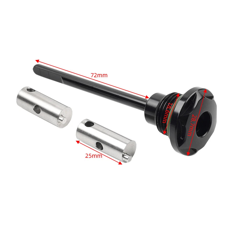 Chrome Transmission Oil Dipstick for Harley Dyna Softail Touring Road Glide