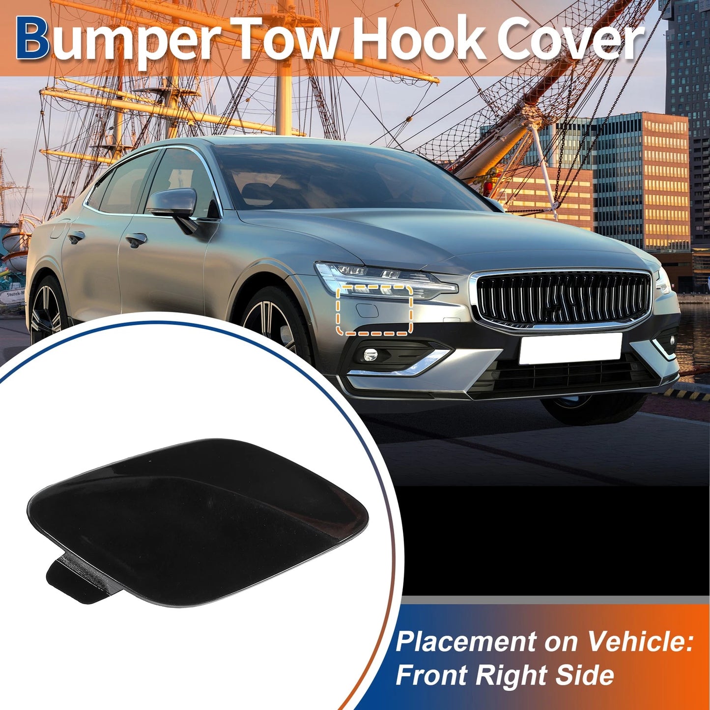 Front Right Tow Hook Cover for Volvo S60 (2011-2013)