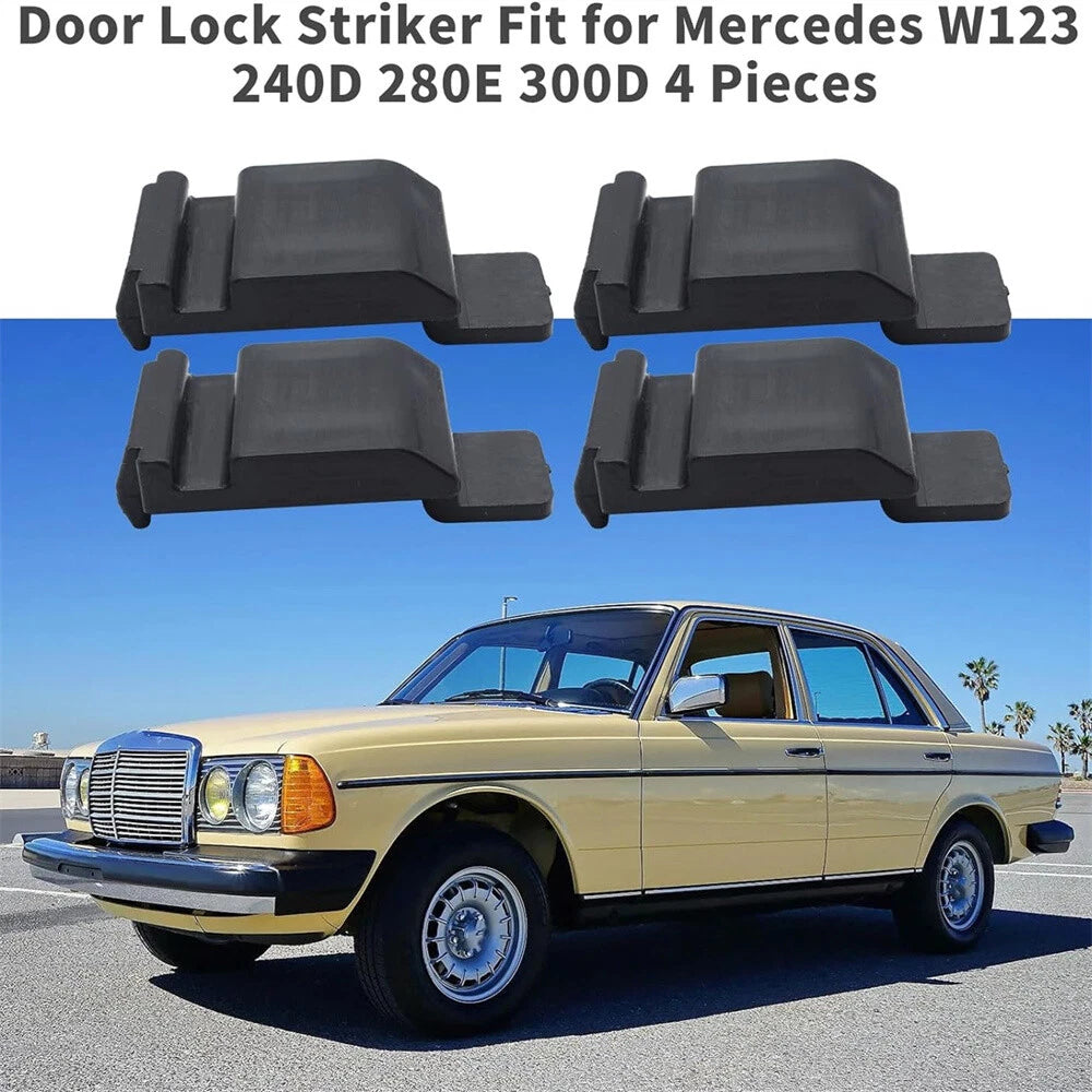 4 Pcs Door Lock Striker for Benz W123 240D 280E 300D (1976-1985)