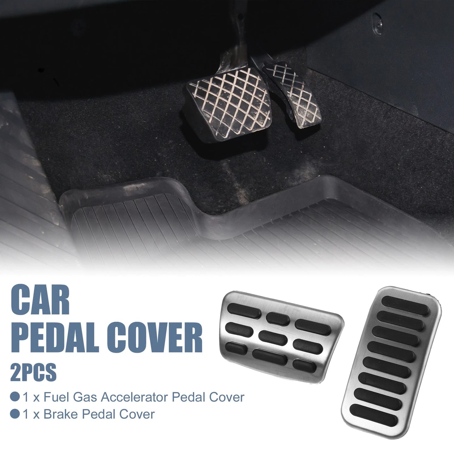 3 x Accelerator & Brake Pedal Covers for Kia Forte (2010-2012)