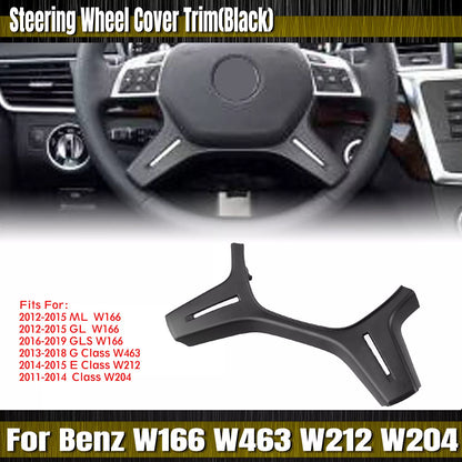 1x Black Steering Wheel Cover for Mercedes Benz GL Class (2012-2015)