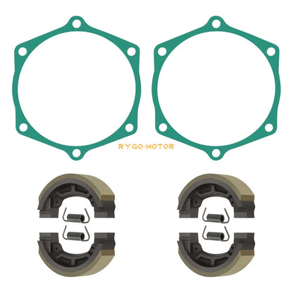 Brake Shoes 4x with Springs Gaskets For John Deere 650 670 Tractors