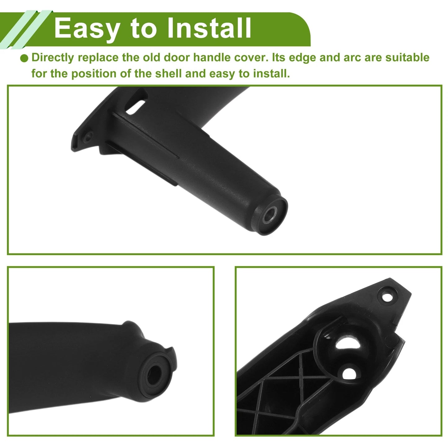 Door Panel Handle Pull Trim Cover for BMW E70 X5 (2008-2013) Black