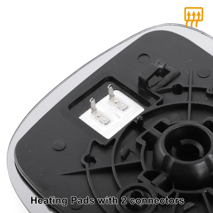 Left Side Heated White Mirror Glass for MAZDA CX-5 (2017-2023)