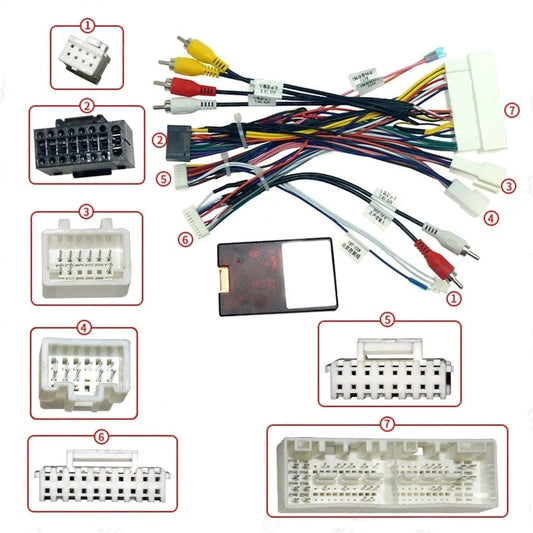 16pin Wiring Harness & Canbus Box for KIA KX5/KX7, Hyundai Sonata (2015-2020)