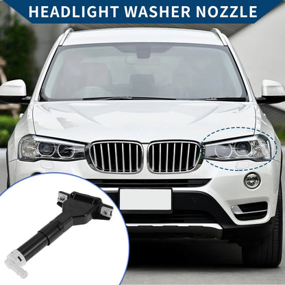 Front Driver Side Headlight Washer Nozzle for Honda Civic (2005-2011) 1 x Black