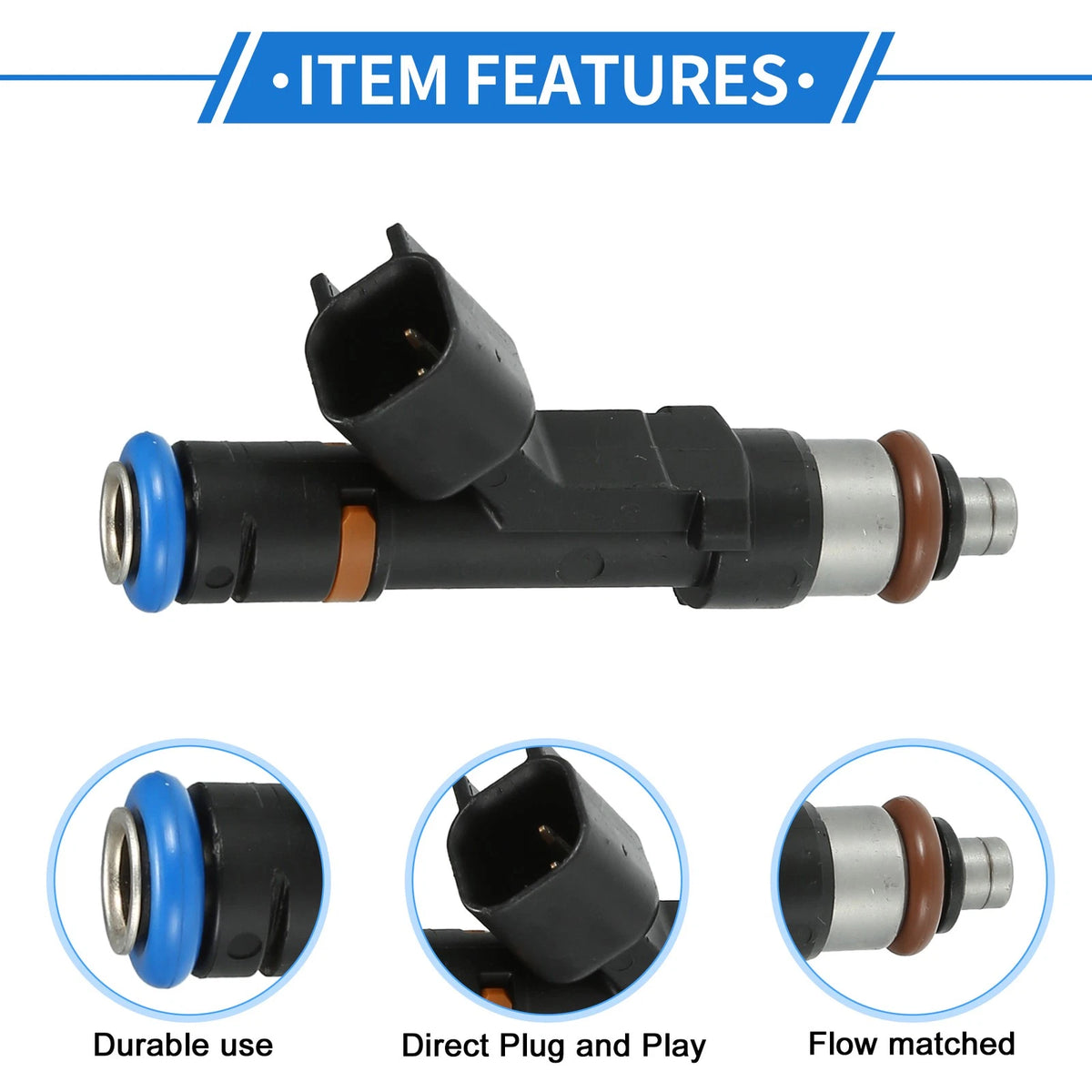 Fuel Injector for Ford S-Max 2.0 06-14, 2.3 07-14 (1 Pc)
