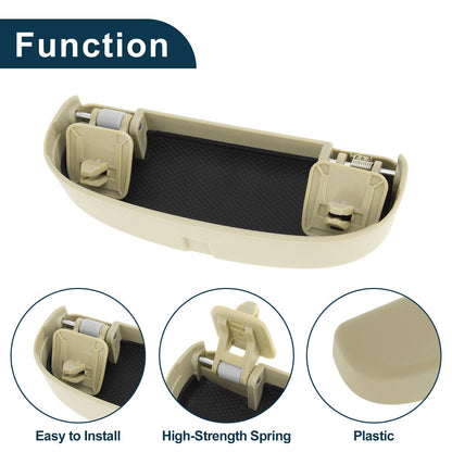 Sunglasses Case for BMW X1 F48 2016-2024 Eyeglasses Holder Storage Box Beige